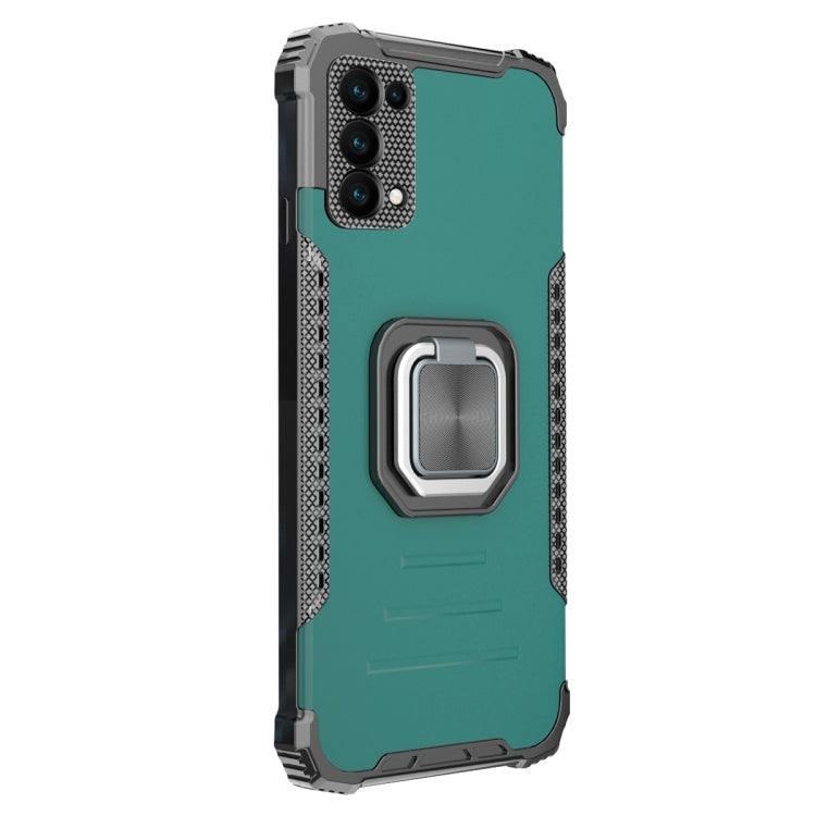 For OPPO Reno5 Aluminum Alloy + TPU Phone Case with Lanyard