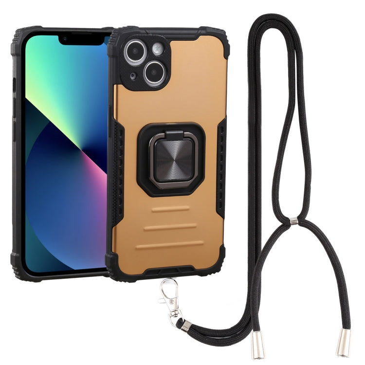 For iPhone 13 mini Lanyard Aluminum TPU Case