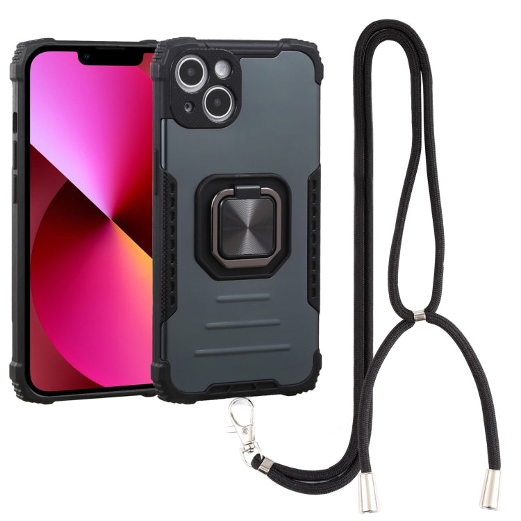 For iPhone 13 Lanyard Aluminum TPU Case