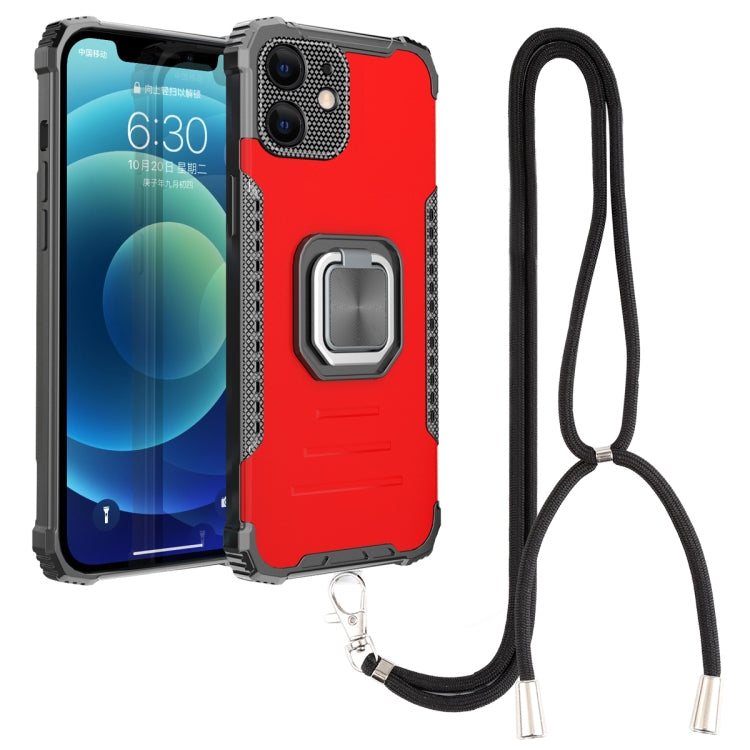 For iPhone 12 Lanyard Aluminum TPU Case