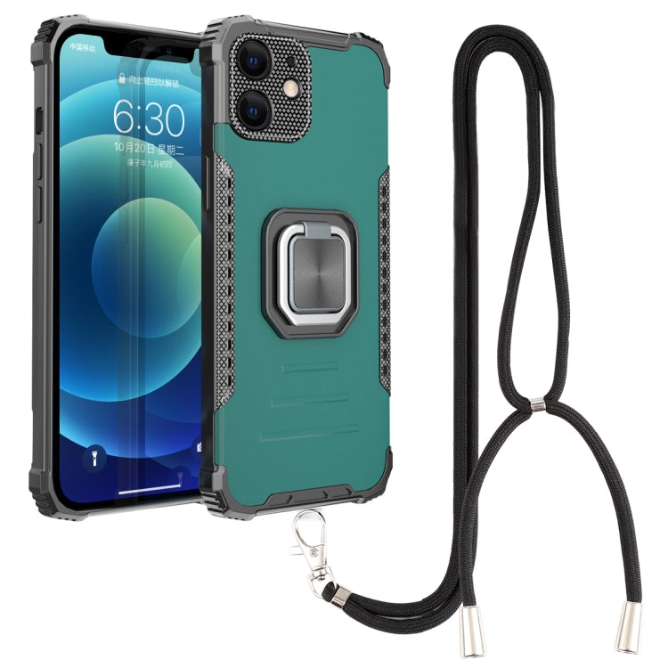 For iPhone 12 Lanyard Aluminum TPU Case