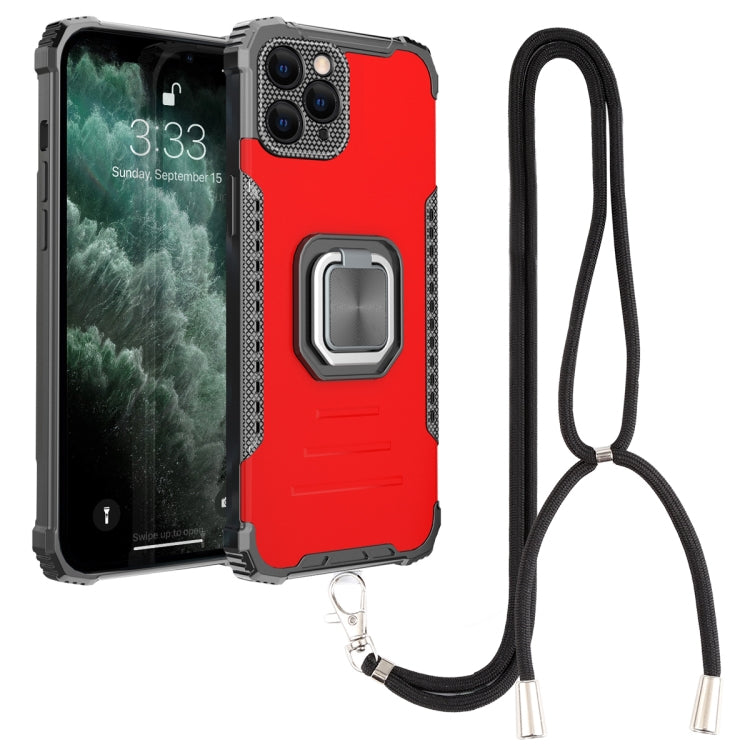 For iPhone 11 Pro Lanyard Aluminum TPU Case