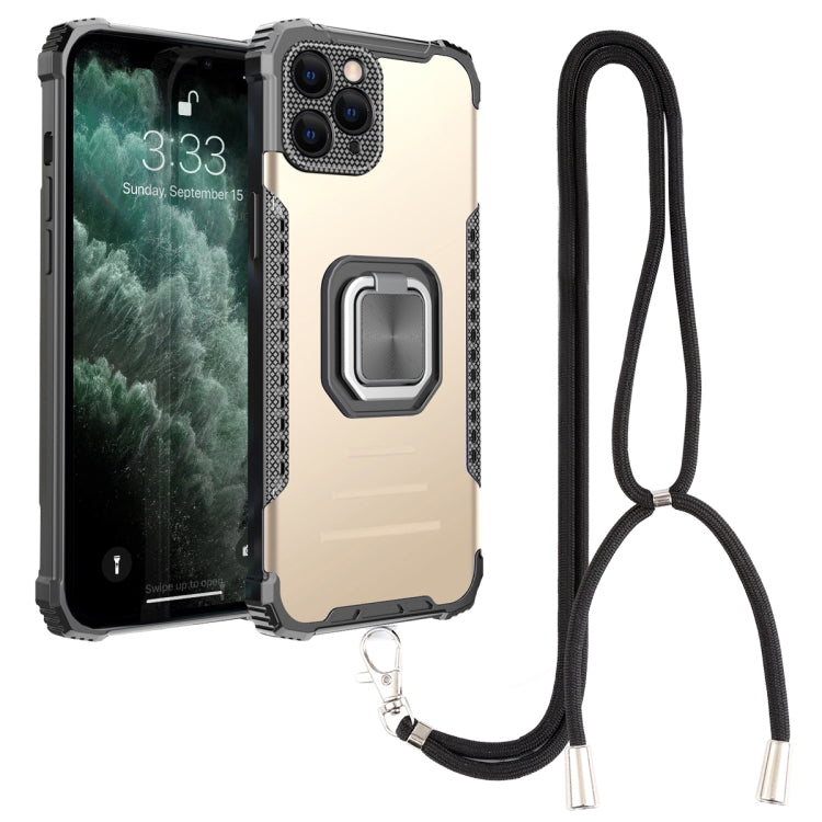 For iPhone 11 Pro Lanyard Aluminum TPU Case