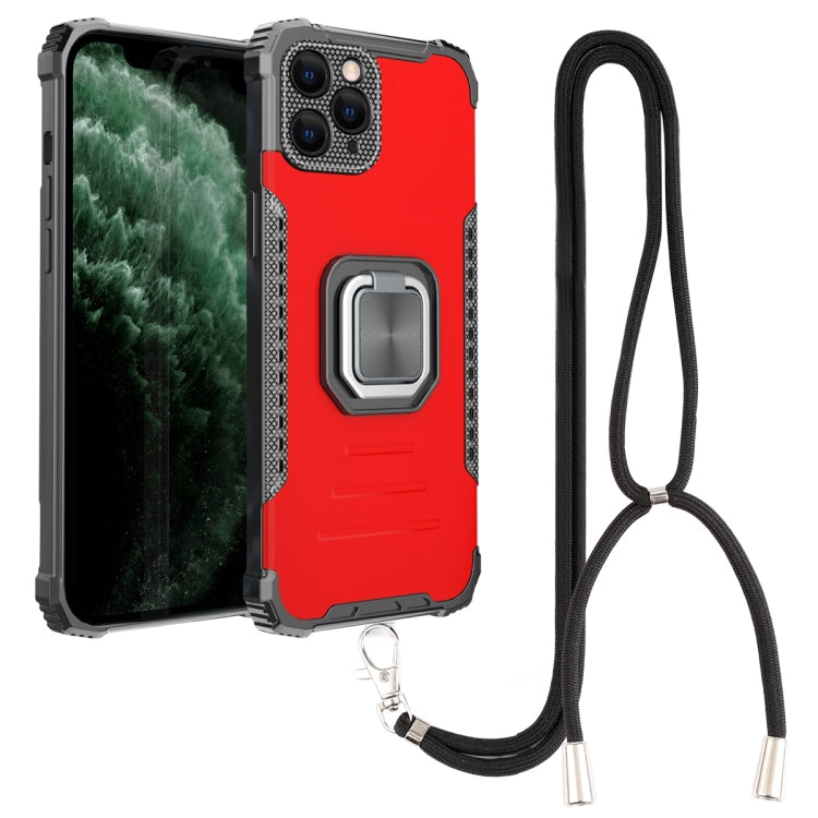 For iPhone 11 Pro Max Lanyard Aluminum TPU Case