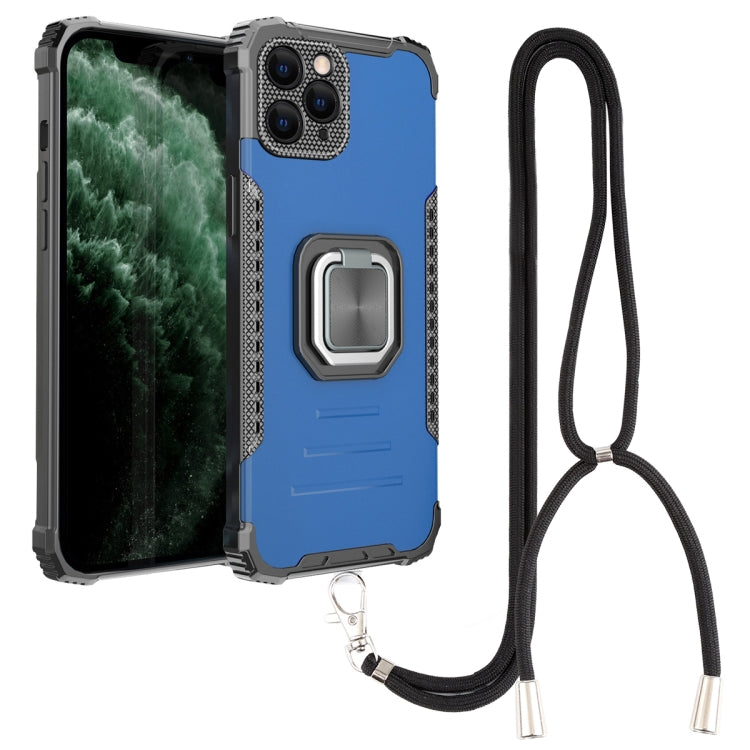 For iPhone 11 Pro Max Lanyard Aluminum TPU Case