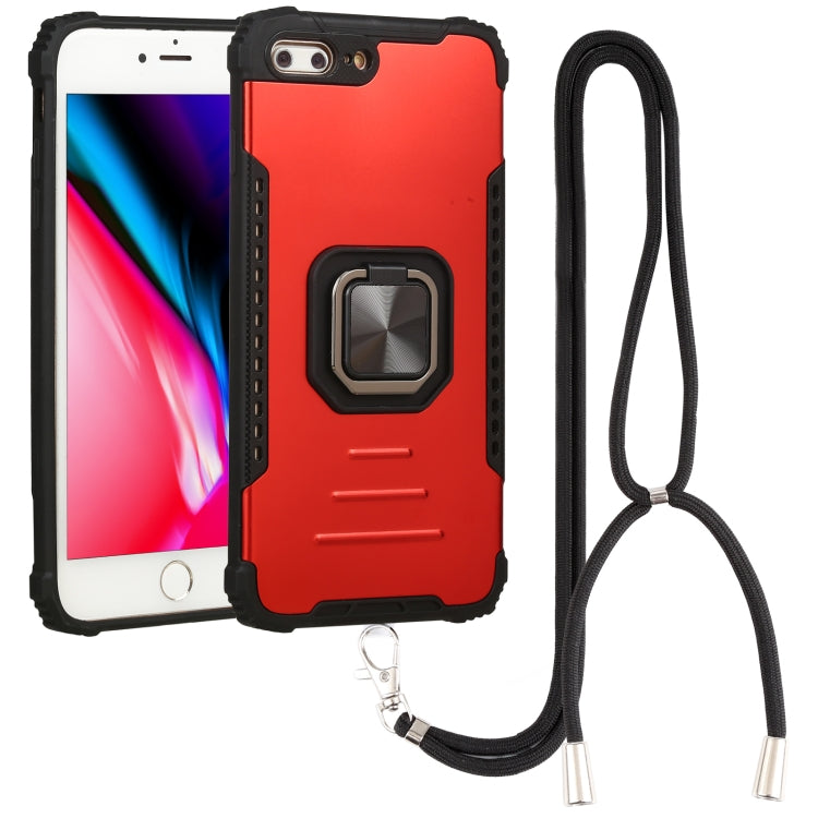 Lanyard Aluminum TPU Case For iPhone 7 Plus / 8 Plus