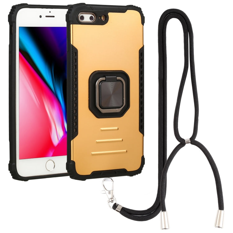 Lanyard Aluminum TPU Case For iPhone 7 Plus / 8 Plus
