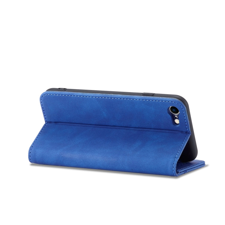 For iPhone SE 2022 / SE 2020 / 8 / 7 Magnetic Dual-fold Leather Case