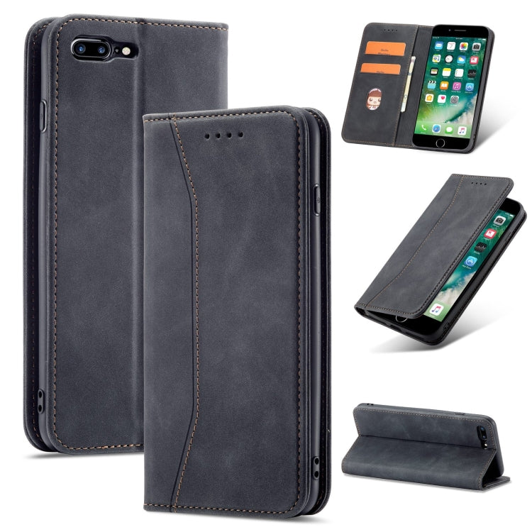 Magnetic Dual-fold Leather Case For iPhone 8 Plus / 7 Plus