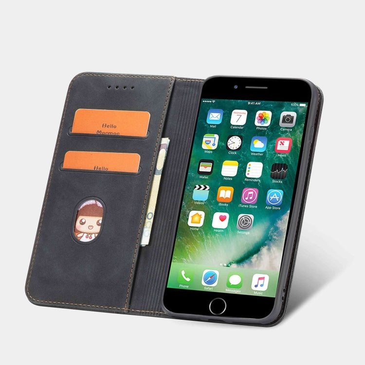 Magnetic Dual-fold Leather Case For iPhone 8 Plus / 7 Plus