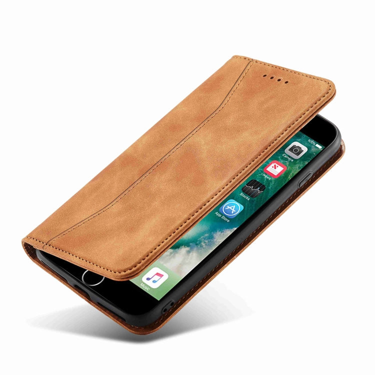 Magnetic Dual-fold Leather Case For iPhone 8 Plus / 7 Plus