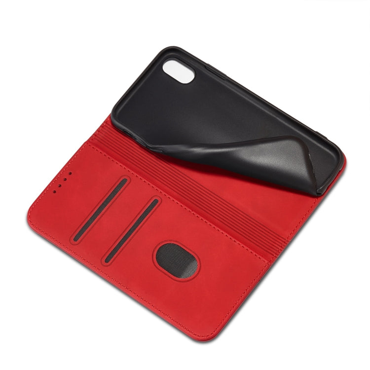 For iPhone X / XS Magnetic Dual-fold Leather Case