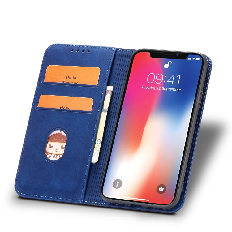 For iPhone X / XS Magnetic Dual-fold Leather Case