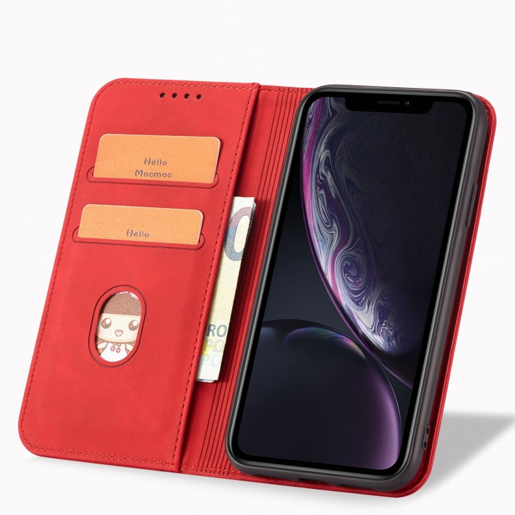 For iPhone XR Magnetic Dual-fold Leather Case