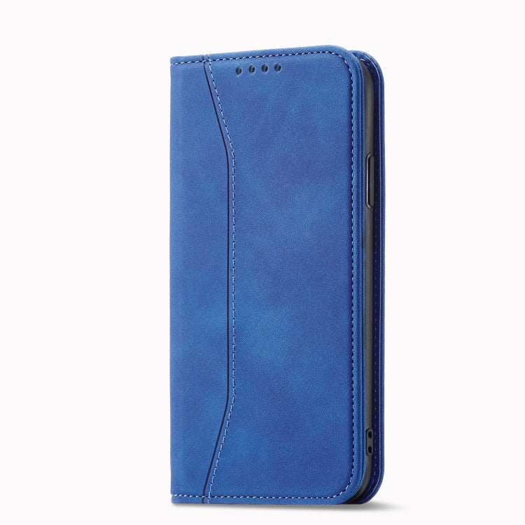 For iPhone XR Magnetic Dual-fold Leather Case