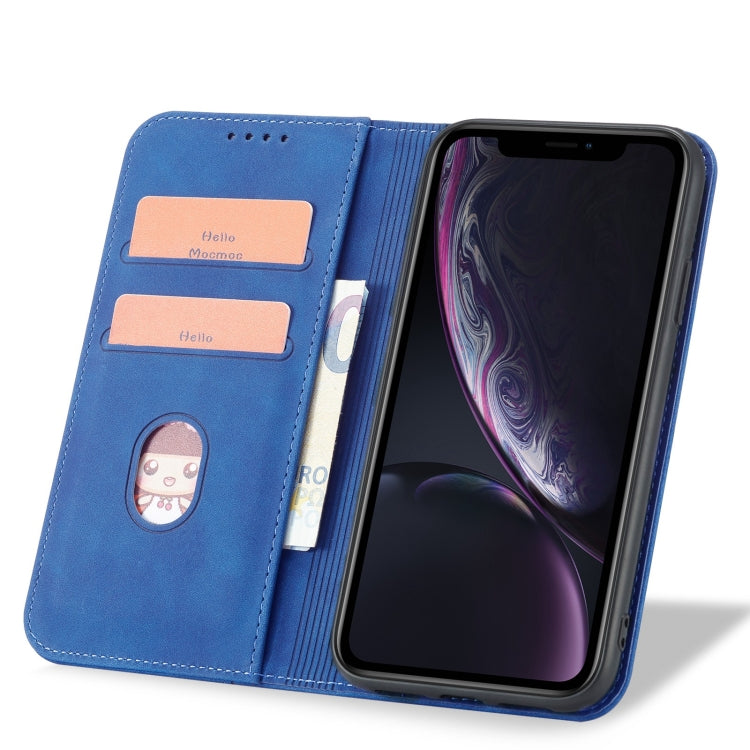 For iPhone XR Magnetic Dual-fold Leather Case