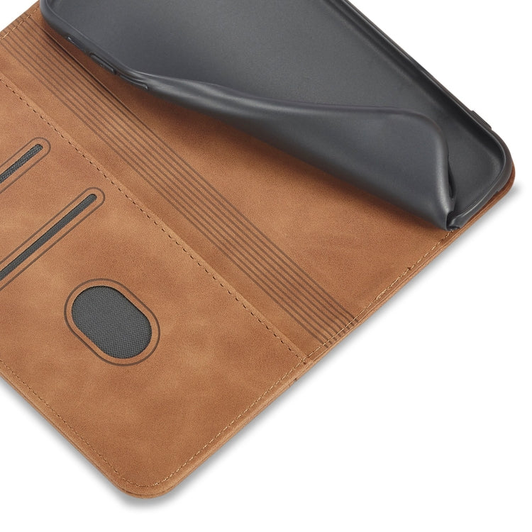 For iPhone XR Magnetic Dual-fold Leather Case