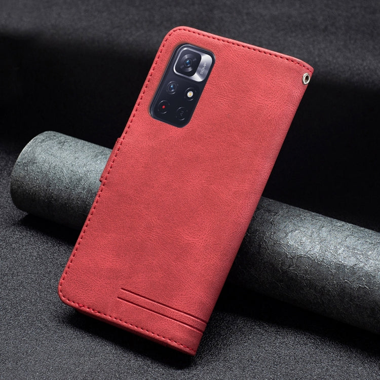 For Xiaomi Redmi Note 11 5G Magnetic Clasp RFID Blocking Anti-Theft Leather Case