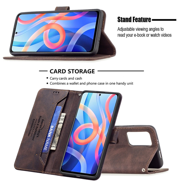 For Xiaomi Redmi Note 11 5G Magnetic Clasp RFID Blocking Anti-Theft Leather Case
