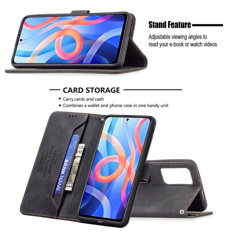 For Xiaomi Redmi Note 11 5G Magnetic Clasp RFID Blocking Anti-Theft Leather Case