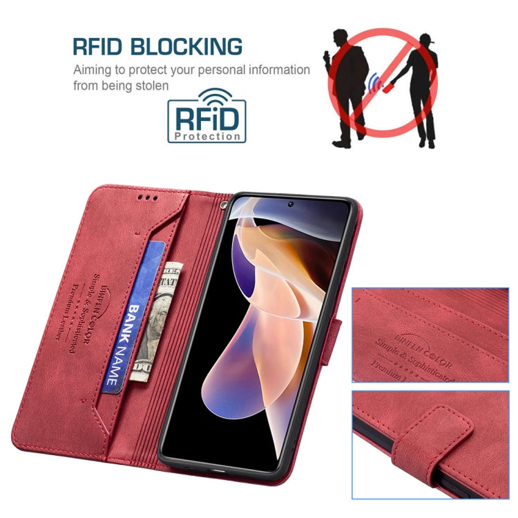 For Xiaomi Redmi Note 11 Pro / 11 Pro+ Magnetic Clasp RFID Blocking Anti-Theft Leather Case