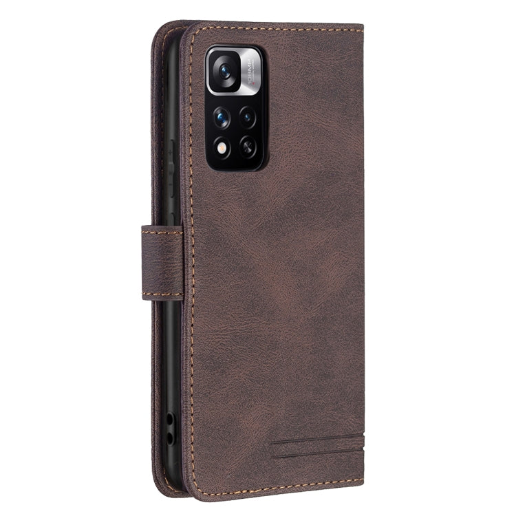For Xiaomi Redmi Note 11 Pro / 11 Pro+ Magnetic Clasp RFID Blocking Anti-Theft Leather Case