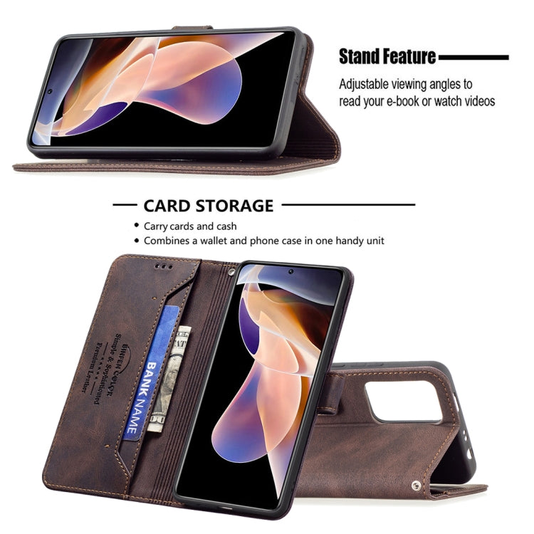 For Xiaomi Redmi Note 11 Pro / 11 Pro+ Magnetic Clasp RFID Blocking Anti-Theft Leather Case