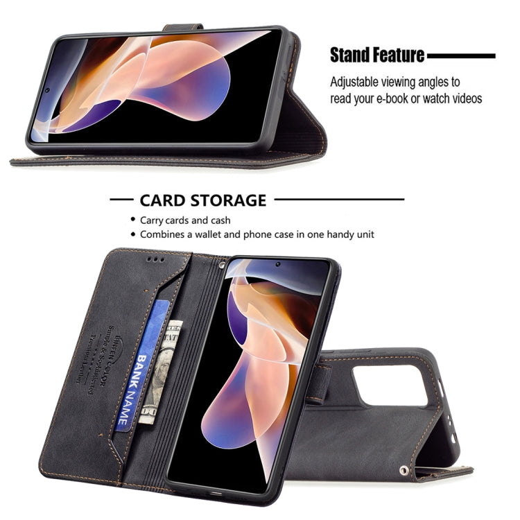 For Xiaomi Redmi Note 11 Pro / 11 Pro+ Magnetic Clasp RFID Blocking Anti-Theft Leather Case