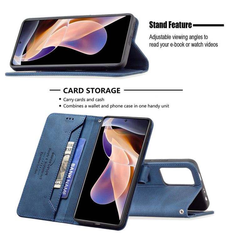 For Xiaomi Redmi Note 11 Pro / 11 Pro+ Magnetic Clasp RFID Blocking Anti-Theft Leather Case