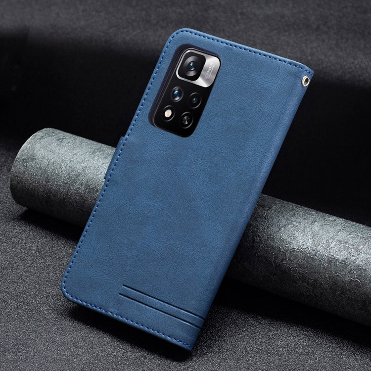 For Xiaomi Redmi Note 11 Pro / 11 Pro+ Magnetic Clasp RFID Blocking Anti-Theft Leather Case