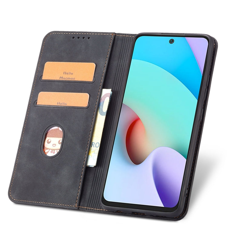 For Xiaomi Redmi 10 Magnetic Dual-fold Leather Phone Case