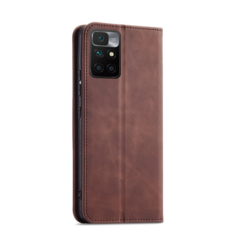 For Xiaomi Redmi 10 Magnetic Dual-fold Leather Phone Case