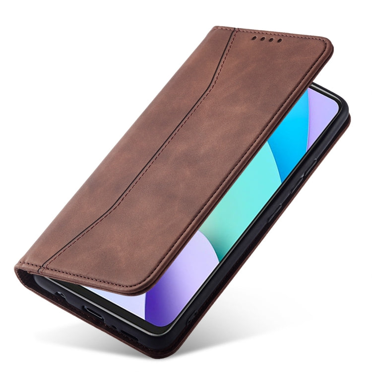 For Xiaomi Redmi 10 Magnetic Dual-fold Leather Phone Case