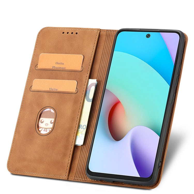 For Xiaomi Redmi 10 Magnetic Dual-fold Leather Phone Case