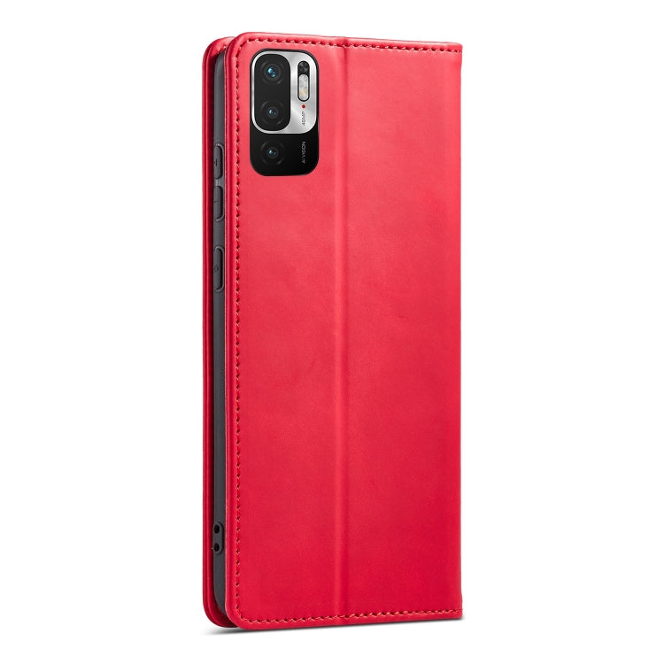 For Xiaomi Redmi Note 10 5G Magnetic Dual-fold Leather Phone Case