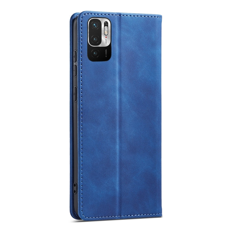 For Xiaomi Redmi Note 10 5G Magnetic Dual-fold Leather Phone Case