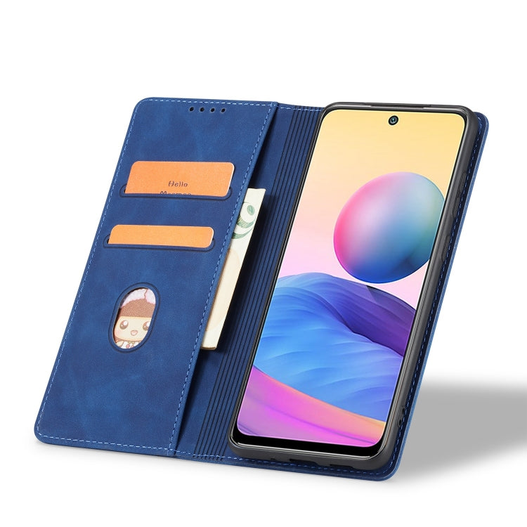 For Xiaomi Redmi Note 10 5G Magnetic Dual-fold Leather Phone Case