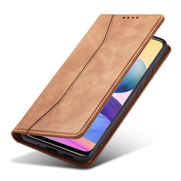 For Xiaomi Redmi Note 10 5G Magnetic Dual-fold Leather Phone Case