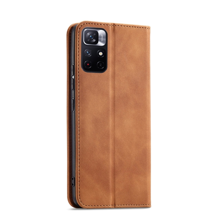 For Xiaomi Redmi Note 11 5G Magnetic Dual-fold Leather Phone Case