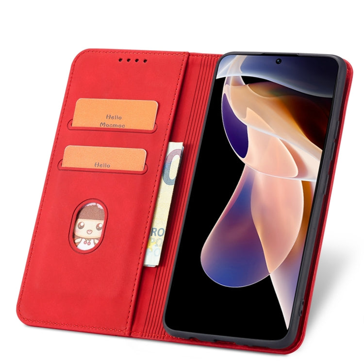 For Xiaomi Redmi Note 11 Pro 5G Magnetic Dual-fold Leather Phone Case