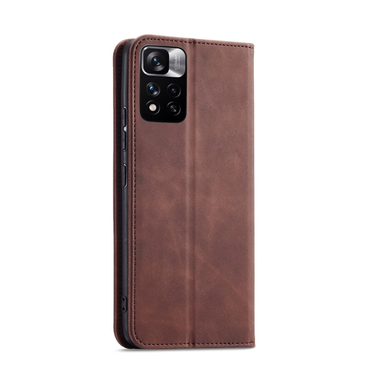 For Xiaomi Redmi Note 11 Pro 5G Magnetic Dual-fold Leather Phone Case