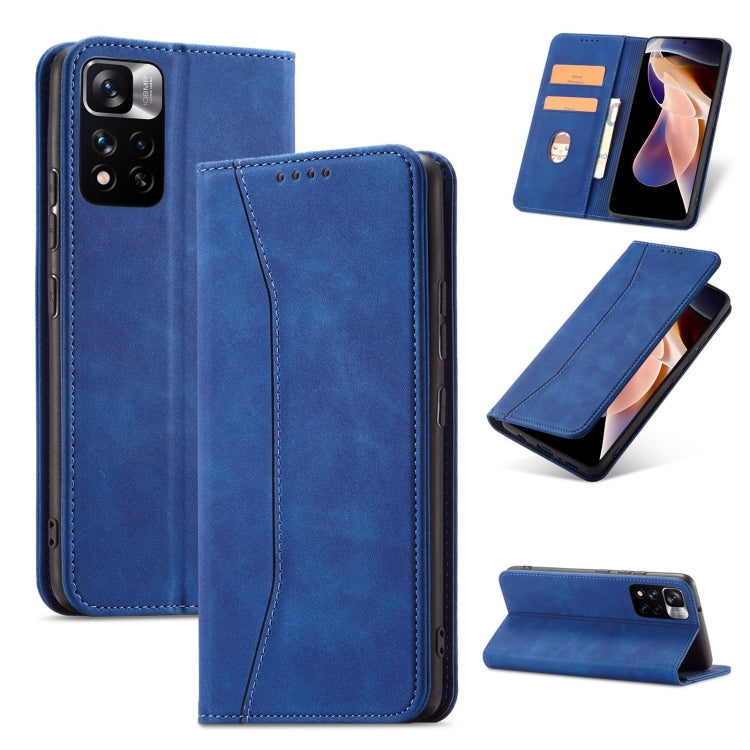 For Xiaomi Redmi Note 11 Pro 5G Magnetic Dual-fold Leather Phone Case
