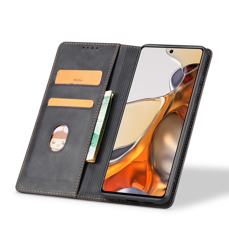 For Xiaomi Mi 11T / Mi 11T Pro Magnetic Dual-fold Leather Phone Case