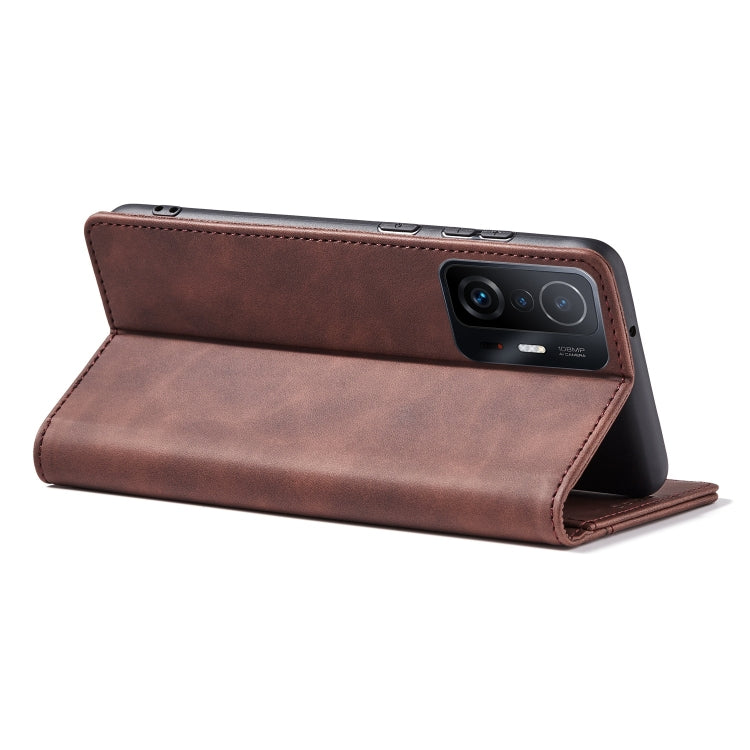 For Xiaomi Mi 11T / Mi 11T Pro Magnetic Dual-fold Leather Phone Case