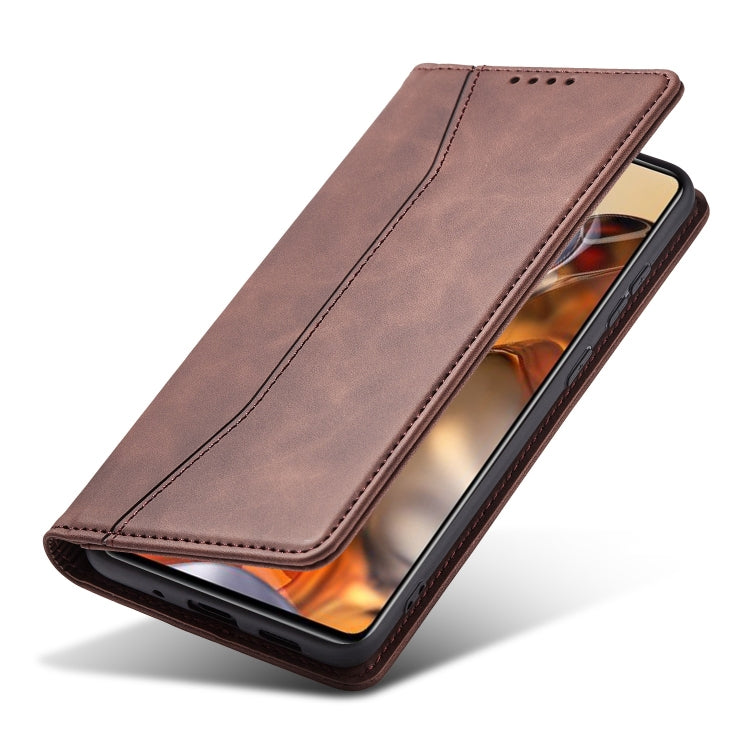 For Xiaomi Mi 11T / Mi 11T Pro Magnetic Dual-fold Leather Phone Case