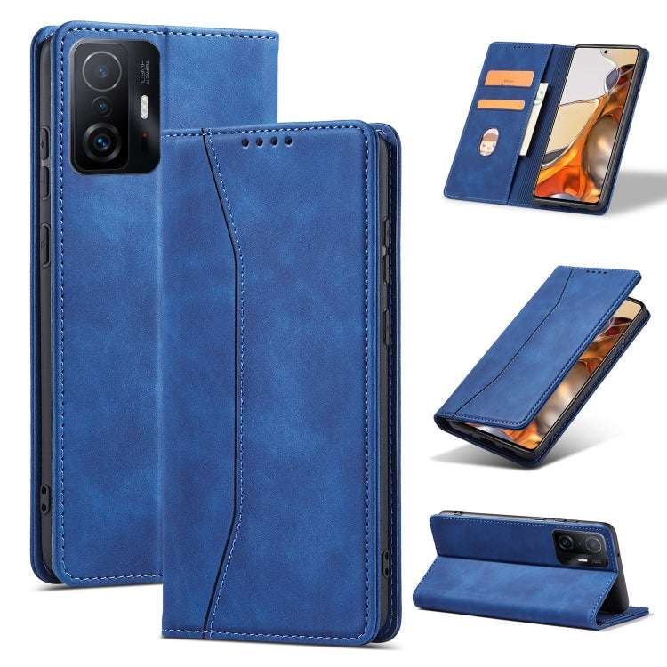 For Xiaomi Mi 11T / Mi 11T Pro Magnetic Dual-fold Leather Phone Case
