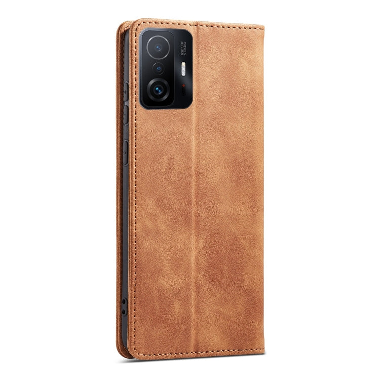 For Xiaomi Mi 11T / Mi 11T Pro Magnetic Dual-fold Leather Phone Case