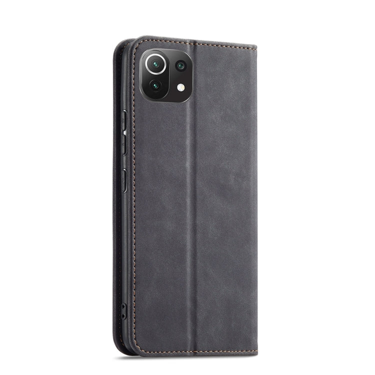 For Xiaomi Mi 11 Lite Magnetic Dual-fold Leather Phone Case