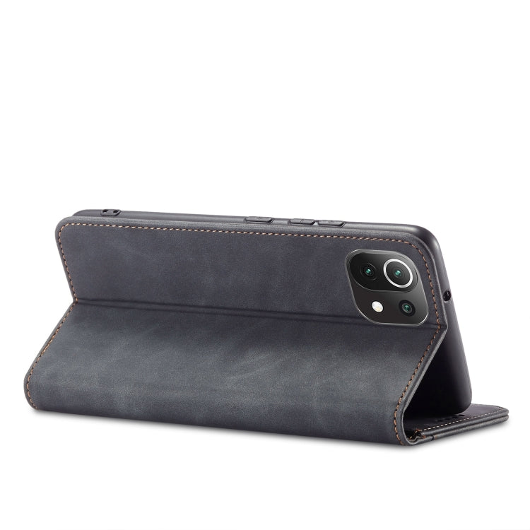 For Xiaomi Mi 11 Lite Magnetic Dual-fold Leather Phone Case