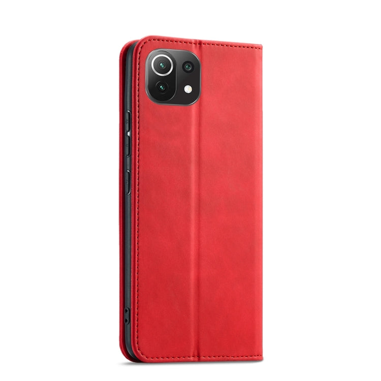 For Xiaomi Mi 11 Lite Magnetic Dual-fold Leather Phone Case